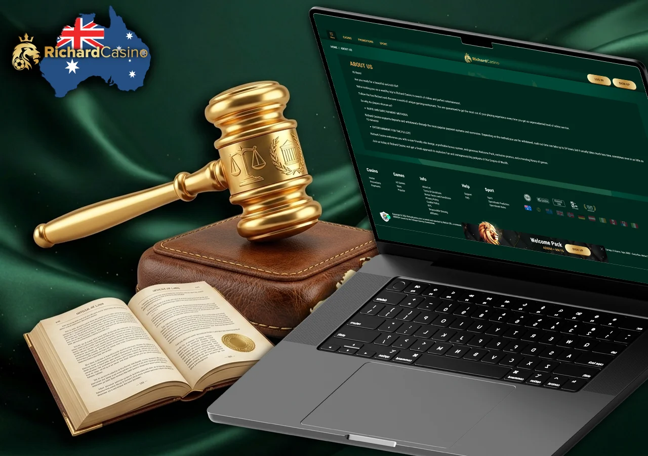 Compliance verification with local Australian interactive gambling legislation and security laws.