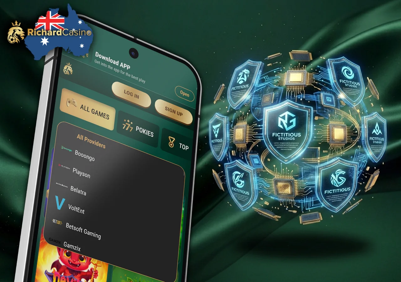 Certified global gaming software brands supplying fair and optimized slots to Richard Casino.